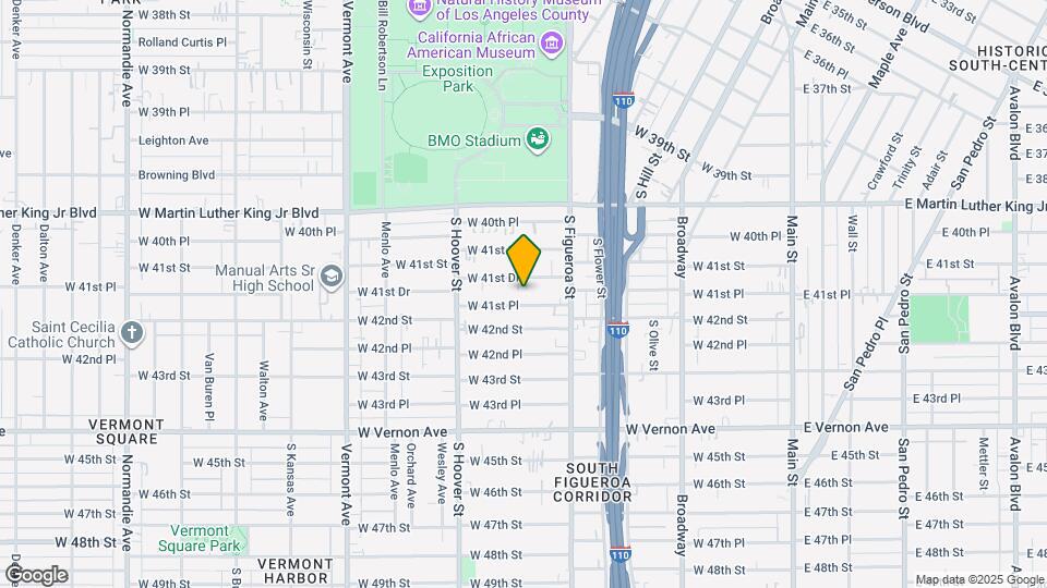 611 1/2 W 41st Pl Map and Location Details