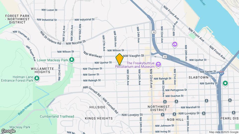 2565 NW Thurman St, Unit 2565 Map and Location Details