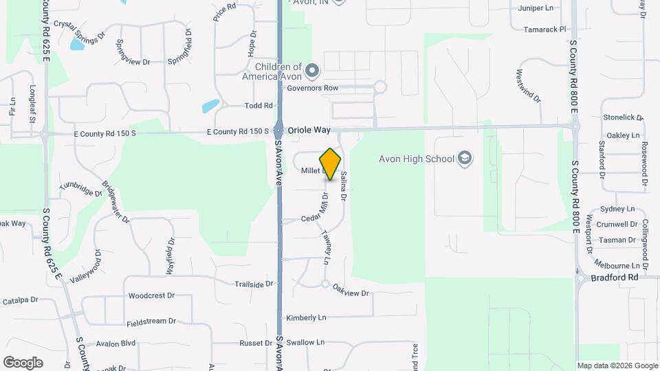 1685 Cedar Mill Dr Mapa y Detalles de la Ubicación