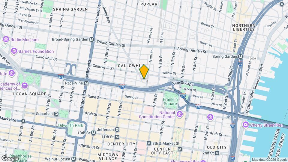 1301 Callowhill St Mapa y Detalles de la Ubicación