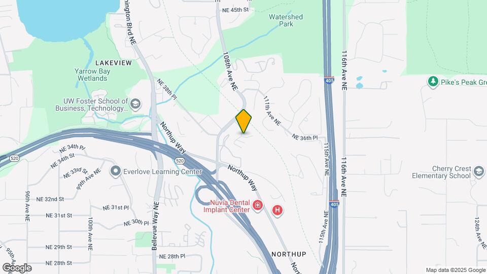 10911 NE 37th Pl Map and Location Details