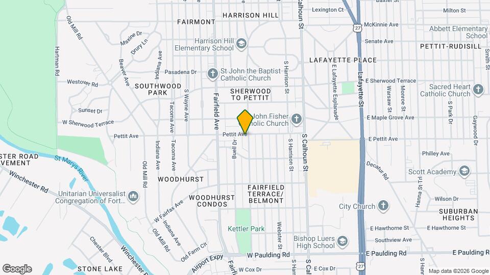 401 Pettit Ave Map and Location Details