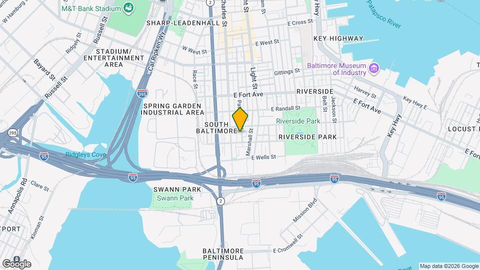 1714 Patapsco St Map and Location Details