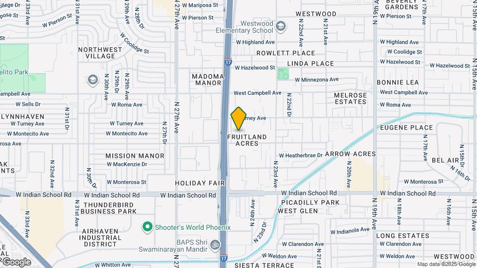 2430 W Glenrosa Ave Map and Location Details