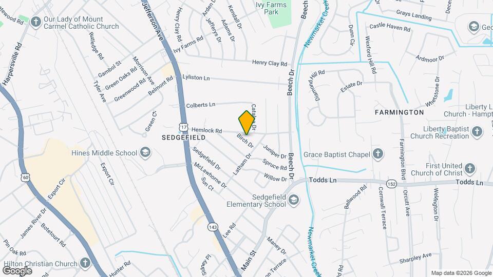 609 Birch Dr Map and Location Details