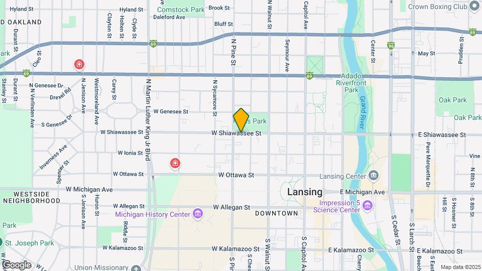 517 W Shiawassee St Mapa y Detalles de la Ubicación