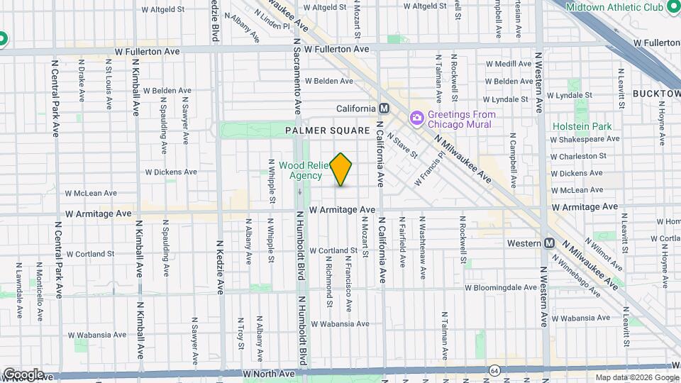2863 W McLean Ave Map and Location Details