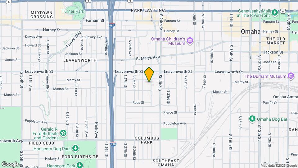 910 S 25th St Map and Location Details