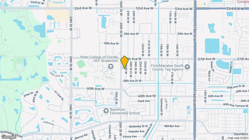 5728 25th St W Map and Location Details