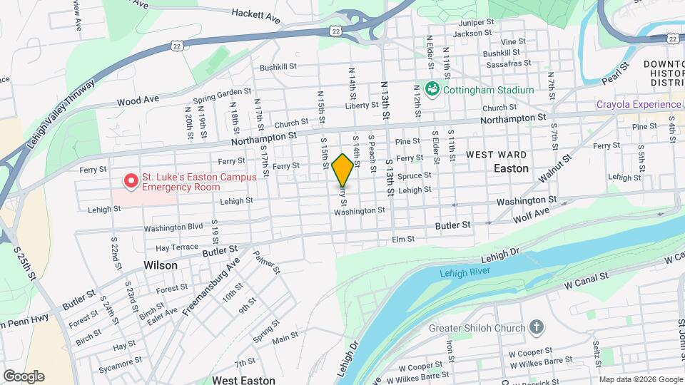 1431 Lehigh St Map and Location Details