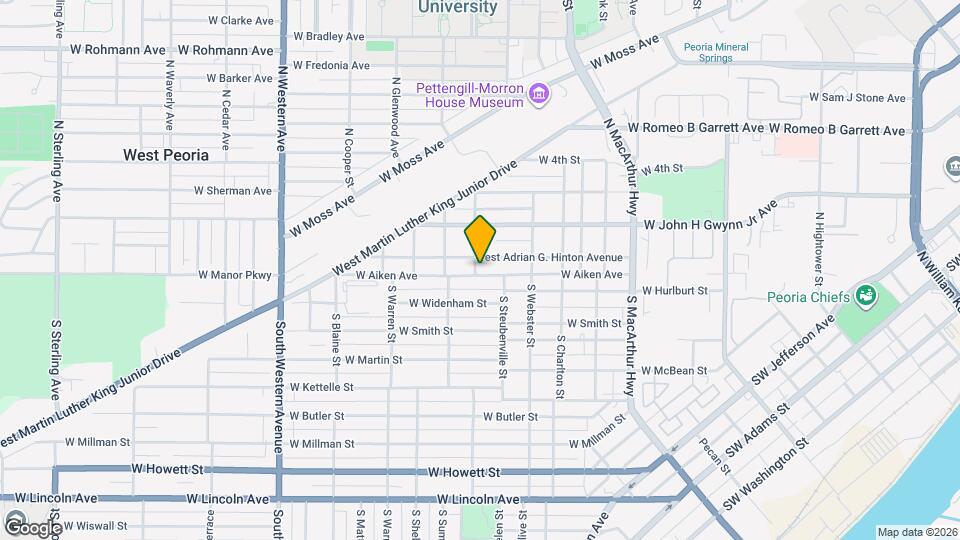 1319 W Aiken Ave Mapa y Detalles de la Ubicación