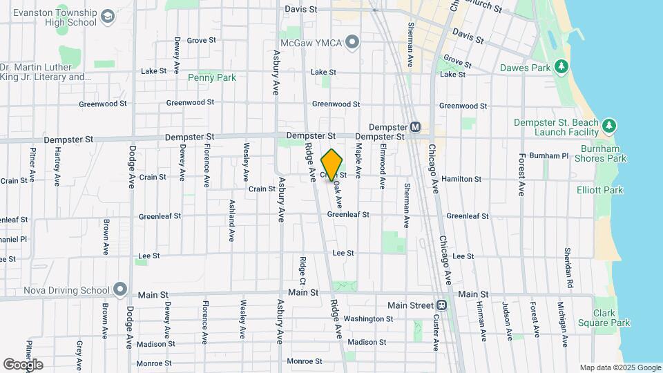 1136 Oak Ave Map and Location Details