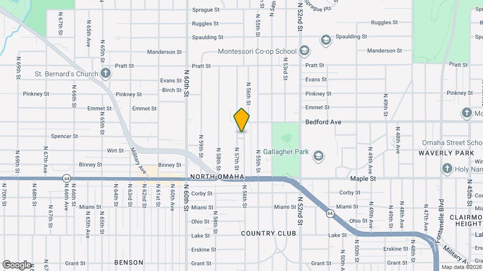 3204 N 56th St Map and Location Details