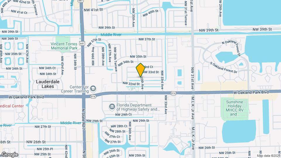 3500 NW 32nd Ct Map and Location Details
