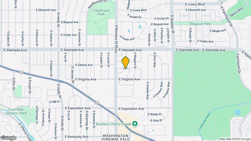 6572 E Dakota Ave Map and Location Details