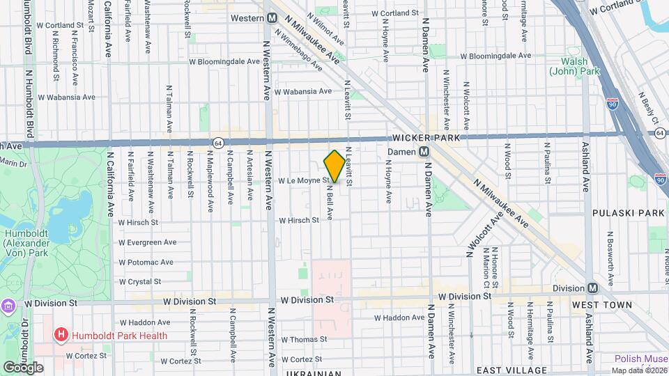 1449 N Bell Ave, Unit Garden Map and Location Details
