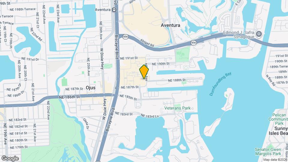 18800 NE 29th Ave, Unit 1013 Mapa y Detalles de la Ubicación