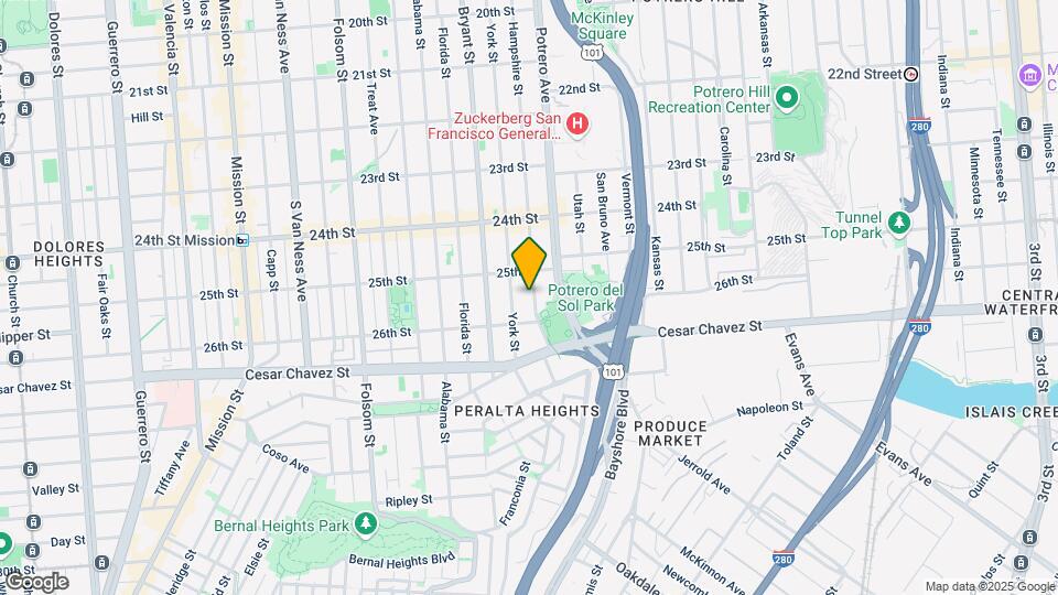 1360 Hampshire St Map and Location Details