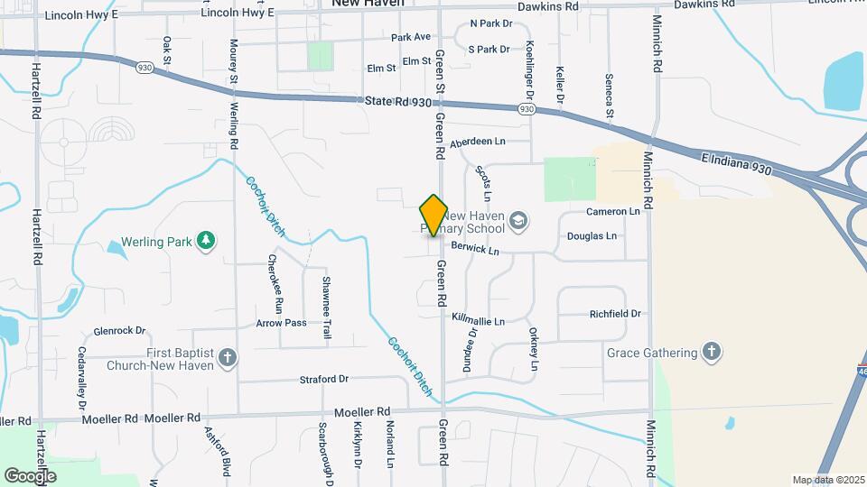 1508 Green Rd Map and Location Details