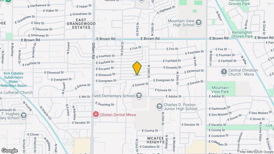 2312 E Evergreen St Map and Location Details