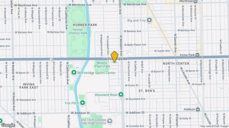 2433 W Dakin St, Unit Unit 1 Map and Location Details