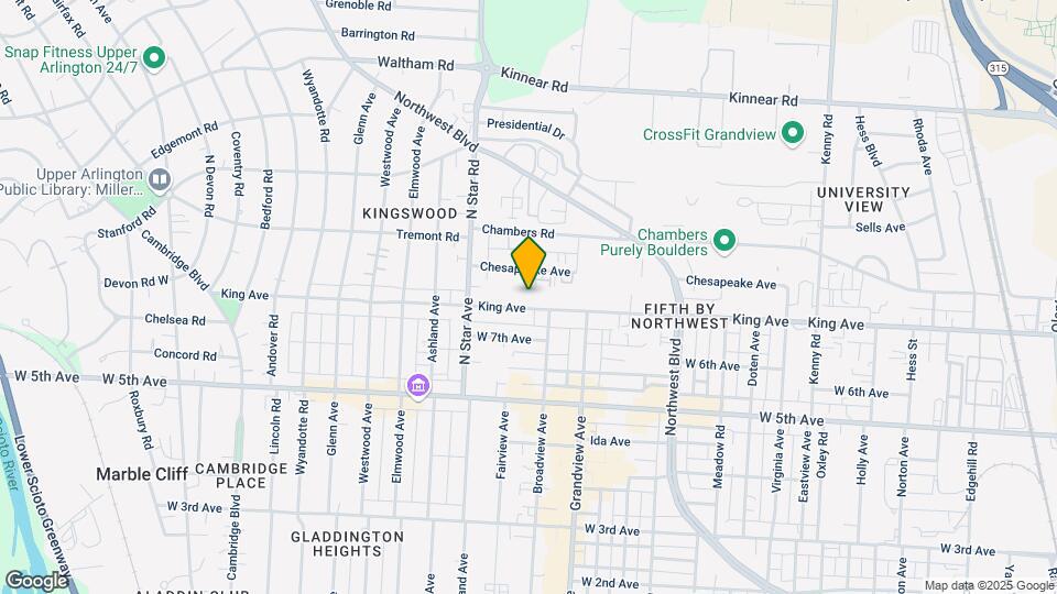 1476 King Ave Map and Location Details