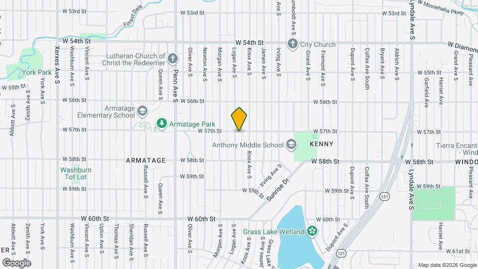 5705 Logan Ave S Map and Location Details