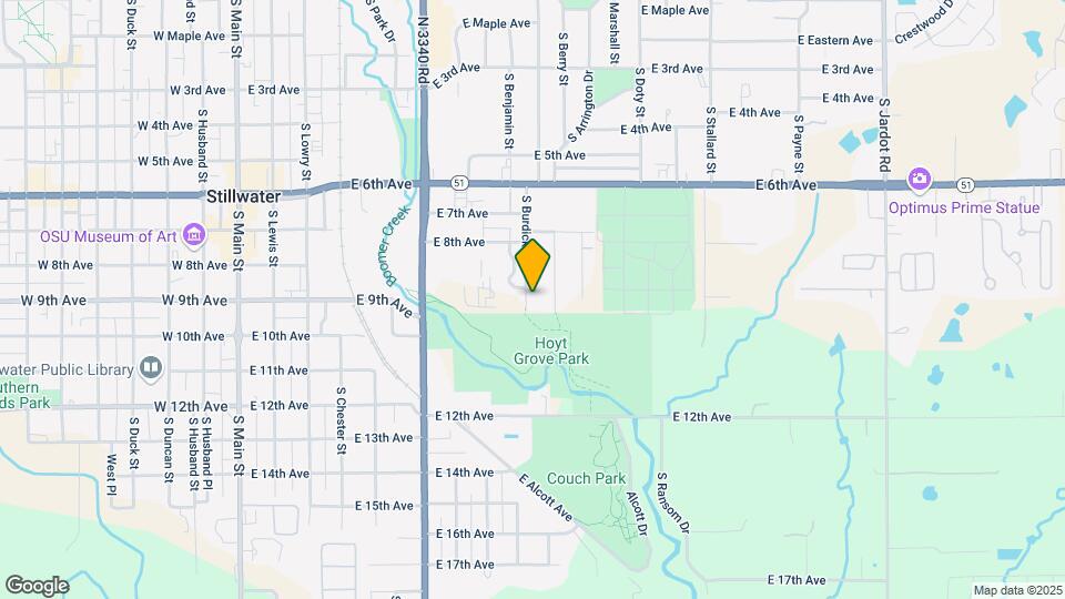 835 S Burdick St Map and Location Details