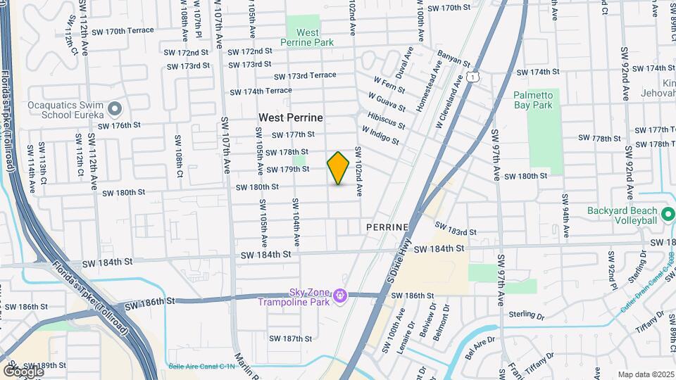 10272 SW 180th St Map and Location Details