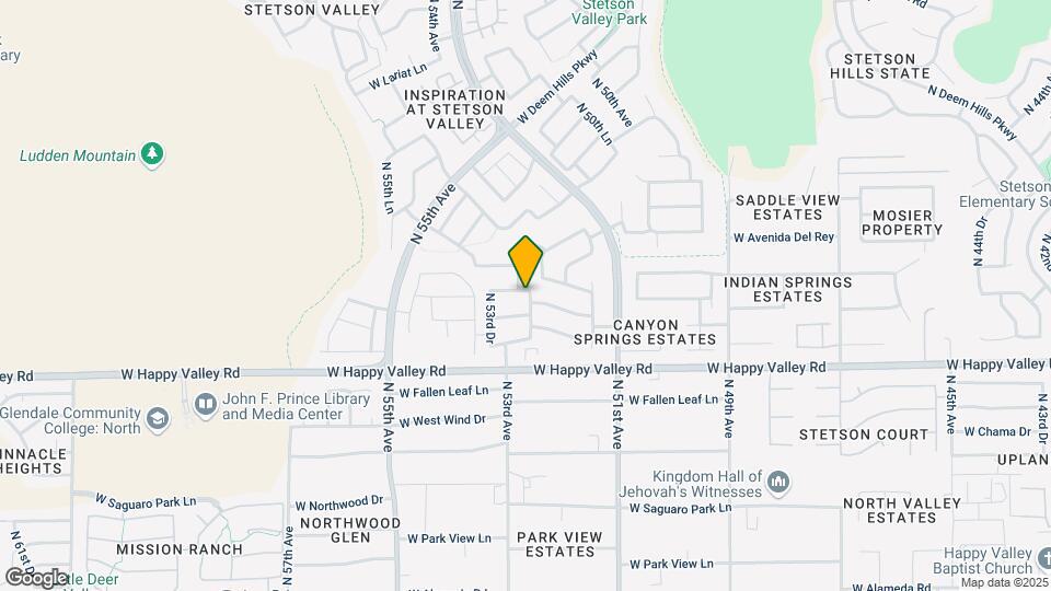 5219 W Desert Hollow Dr Map and Location Details