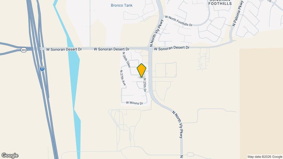 2530 W Perola Dr Mapa y Detalles de la Ubicación