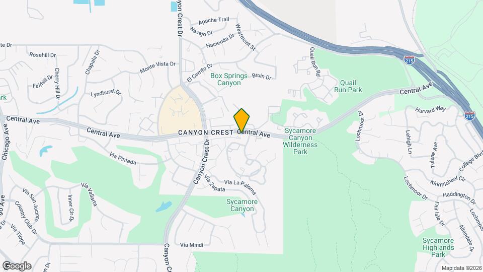 Canyon Creek Apartments Map and Location Details