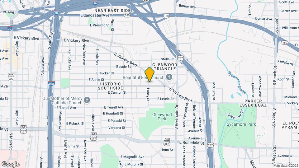 1601 E Hattie St Map and Location Details