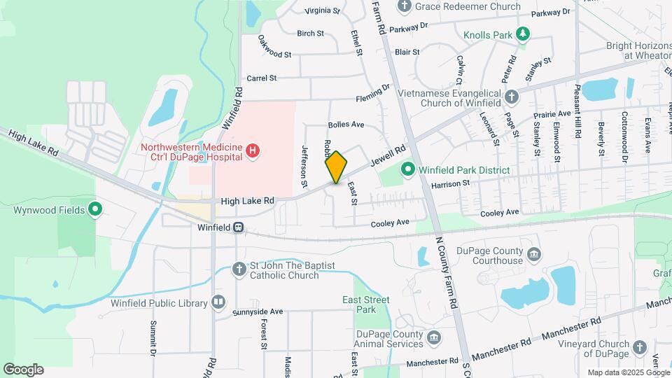 27W181 Jewell Rd Map and Location Details