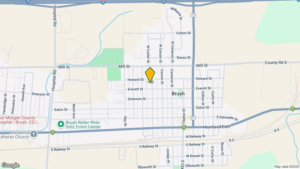 610 Custer St Map and Location Details