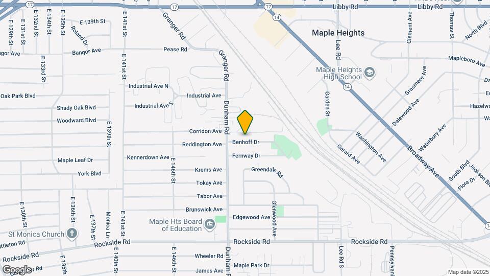 15401 Benhoff Dr Map and Location Details