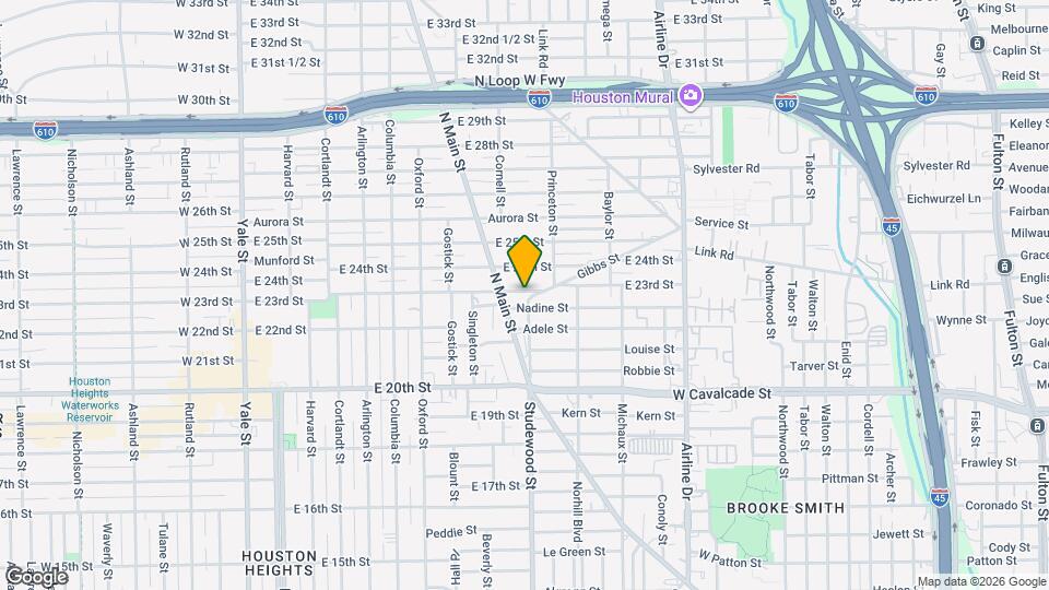 814 E 23rd St Map and Location Details