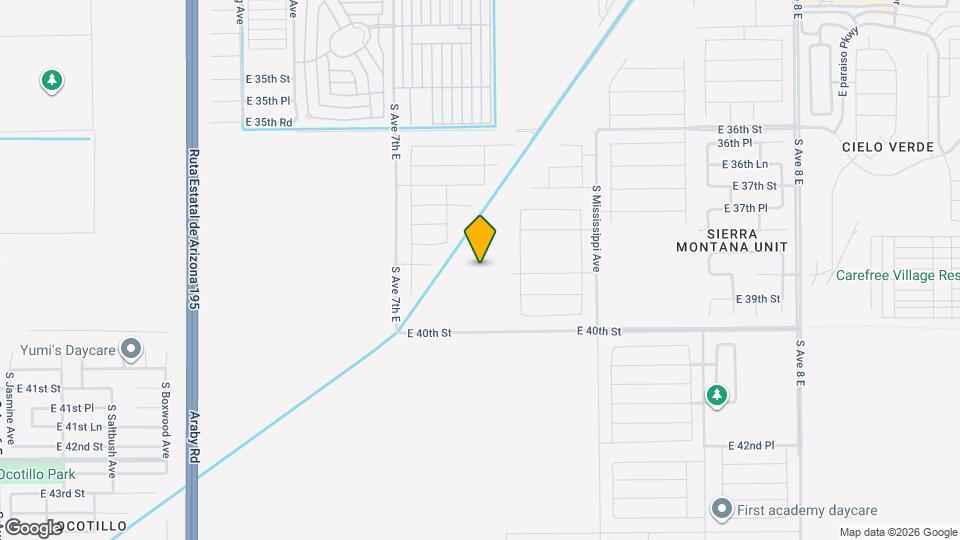 7176 E 38th Ln Map and Location Details