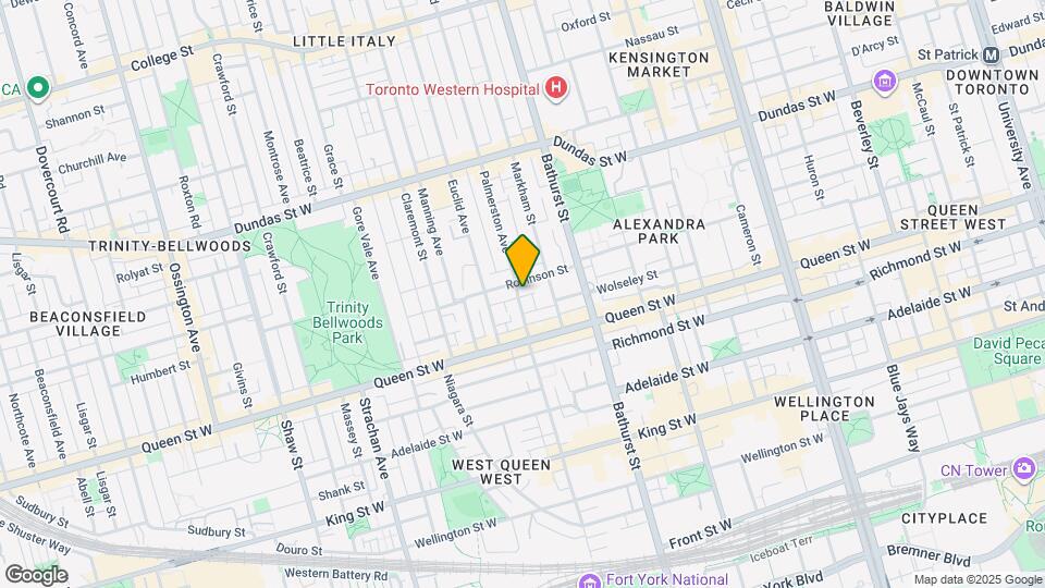 25 Palmerston Ave Map and Location Details