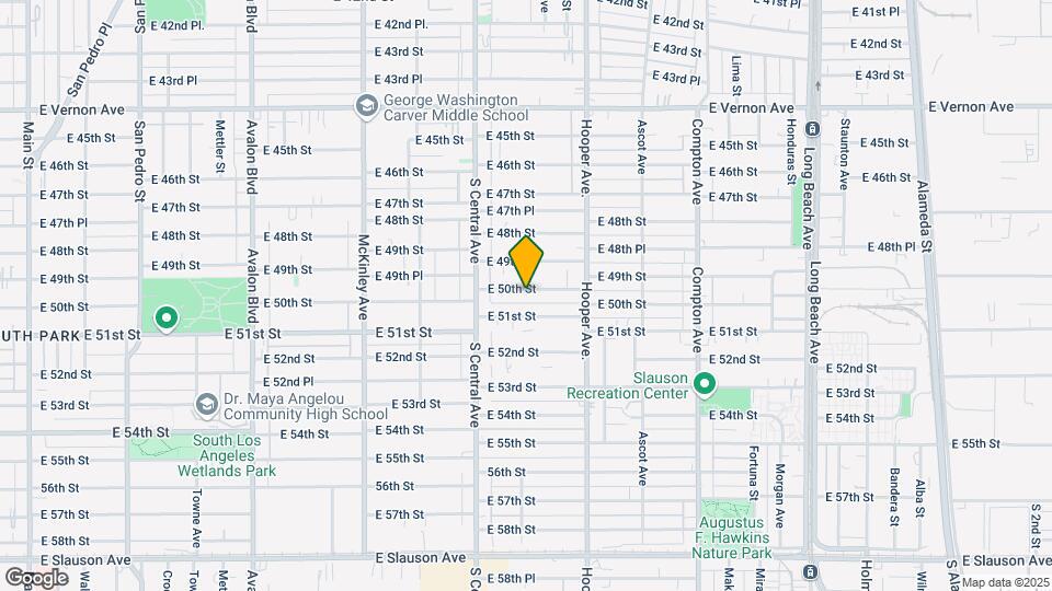 1180 E 50th St Map and Location Details