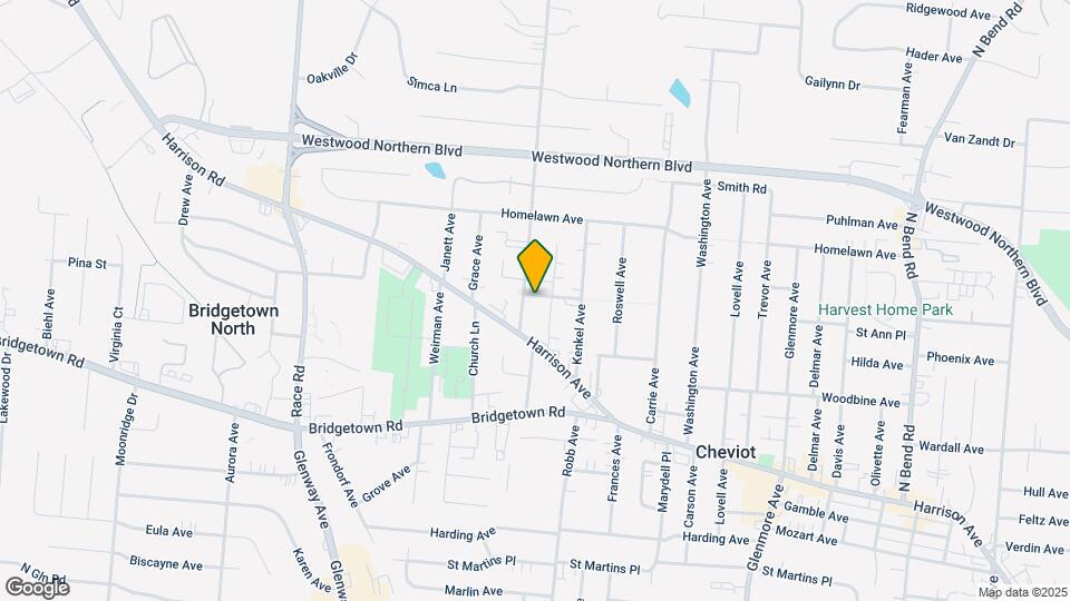 4186 Ruckle ave, Unit Apt 1 Map and Location Details