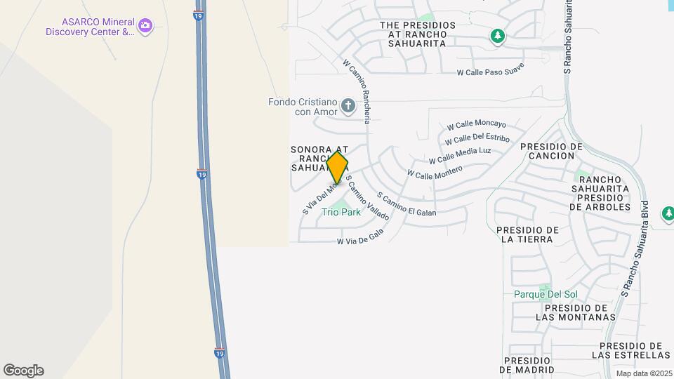 14321 S Via Del Moro Mapa y Detalles de la Ubicación