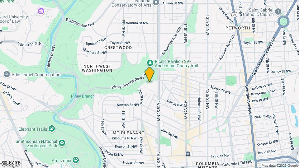 3636 16th St NW Map and Location Details