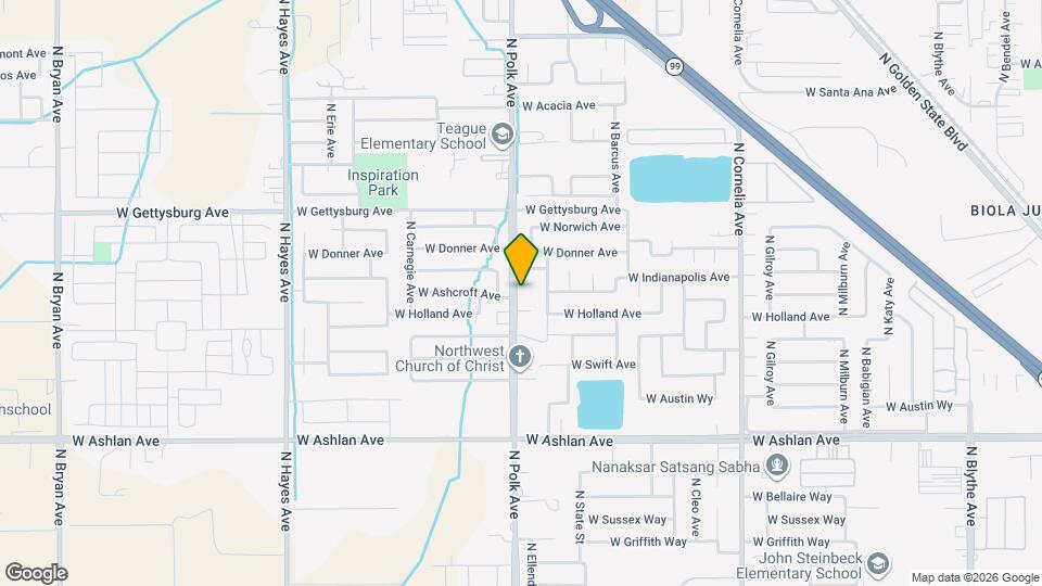 5491 W Ashcroft Ave Map and Location Details