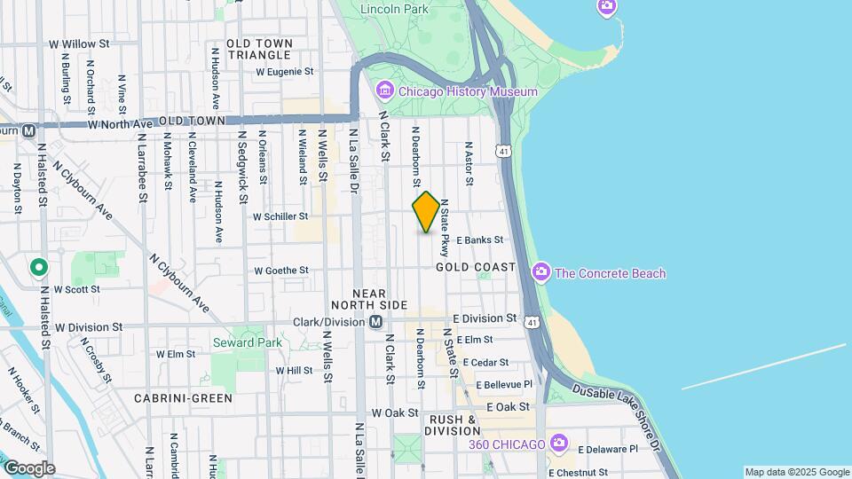 1335 N Dearborn St, Unit 08A Map and Location Details
