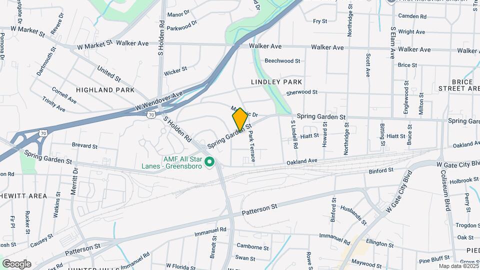 2909 Spring Garden St, Unit 2909-F Map and Location Details
