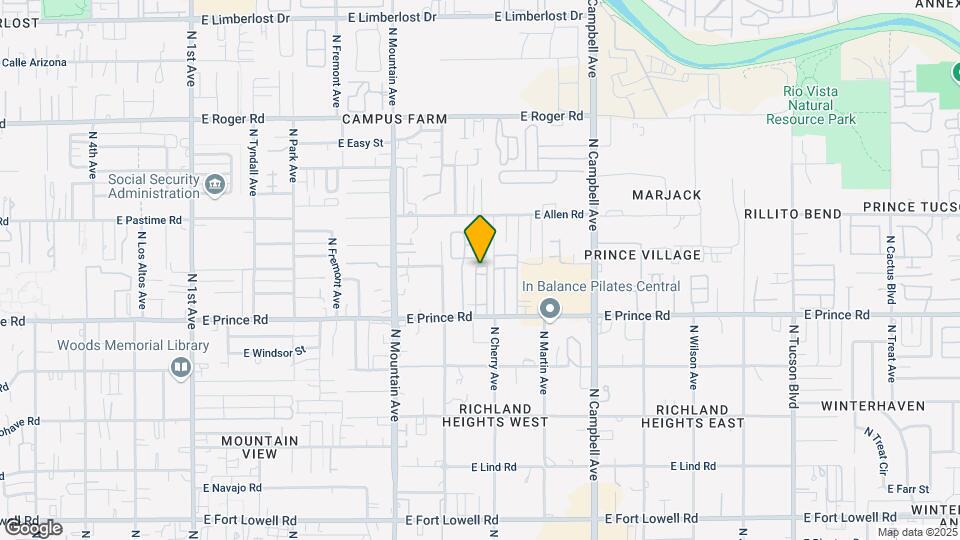 1537 E Prince Rd Map and Location Details