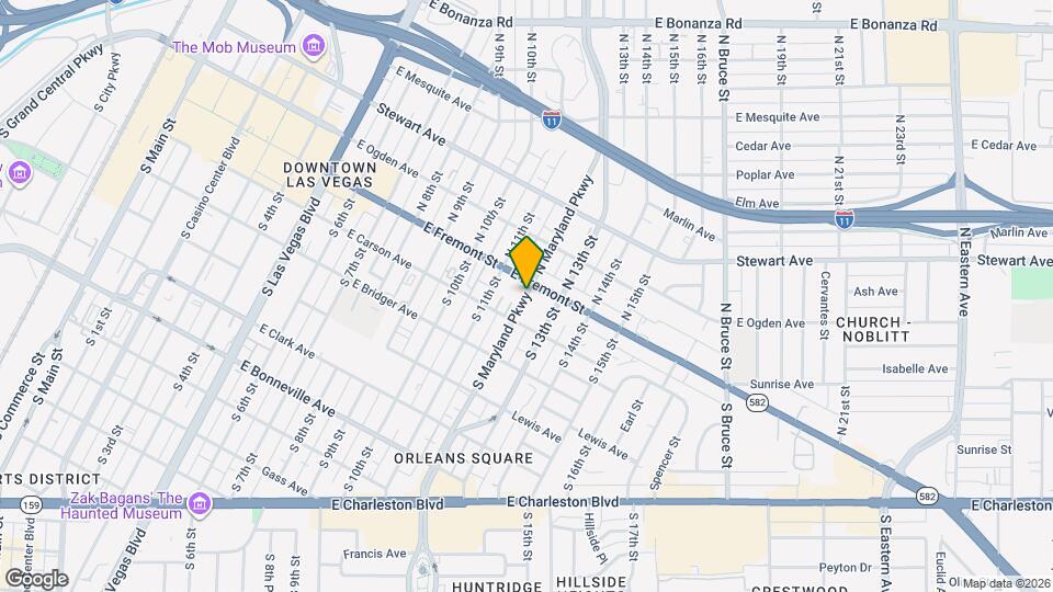 123 S Maryland Pkwy Map and Location Details
