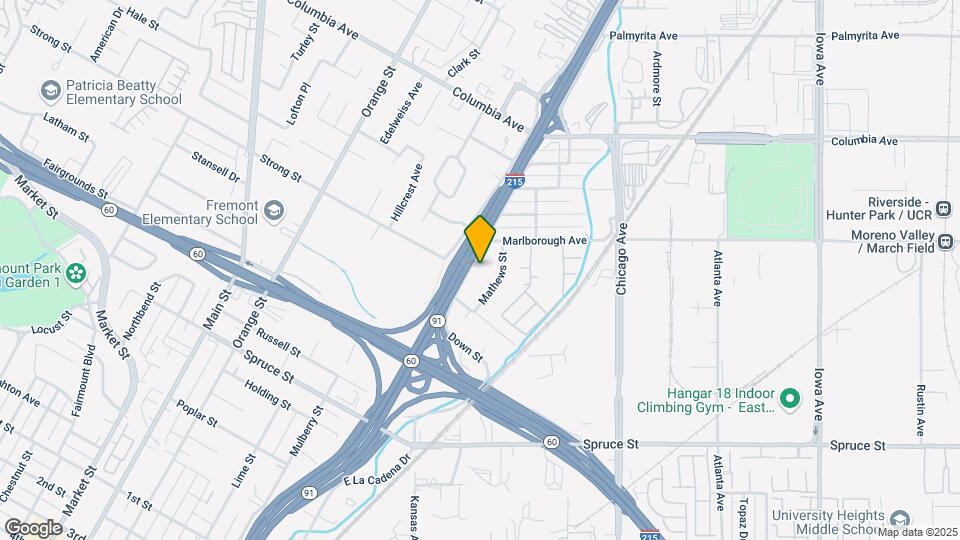 1676 E La Cadena Dr Map and Location Details