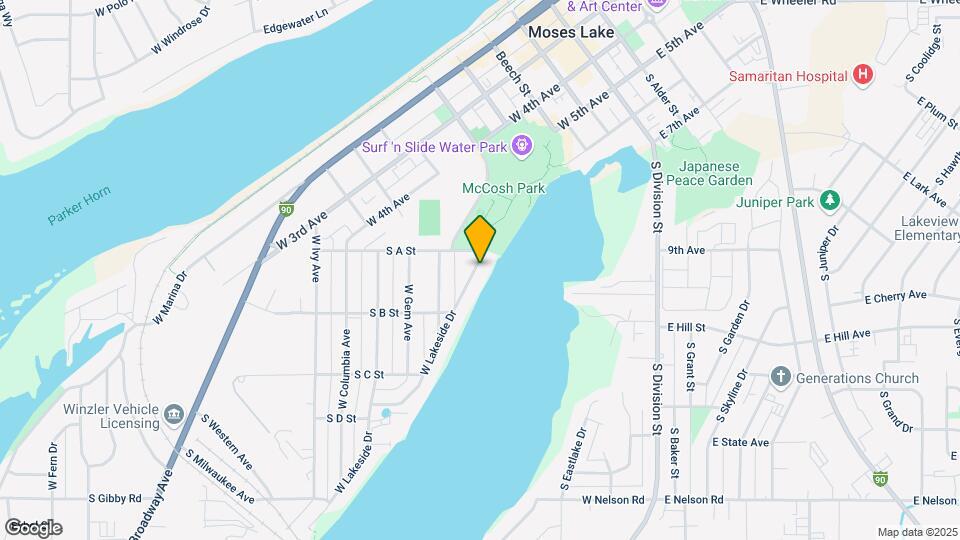 1015 W Lakeside Dr Map and Location Details